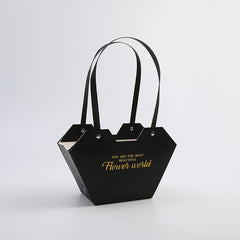 Florist Heart Shape Flower Bouquet Bags With Handle For Fresh Flower